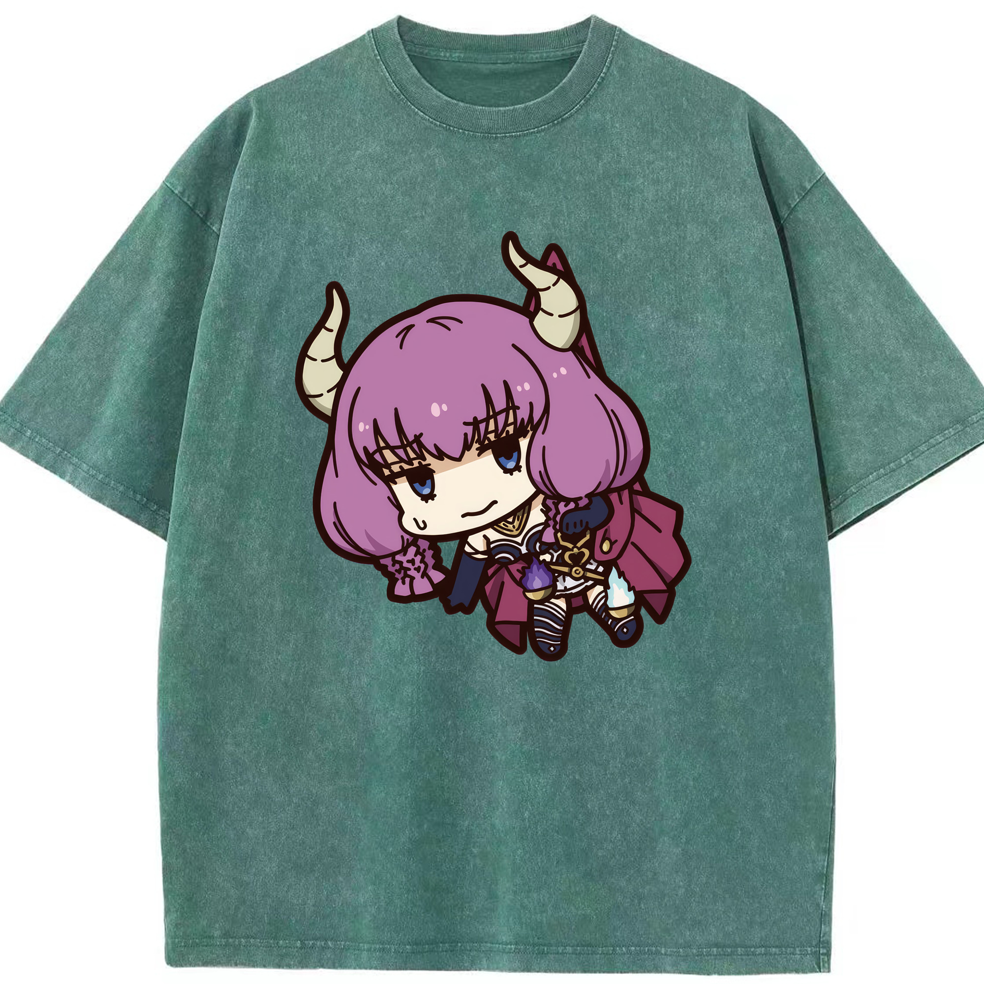 （画像用） 葬送のフリーレン Frieren 綿100% ヴィンテージ風 半袖Tシャツ（フロントプリント）